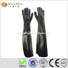 Guantes de algodón con acabado de PVC PVC Sunnyhope